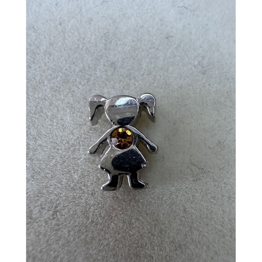 Floating Little Girl Charm for your Origami Owl Locket Authentic Charm With Logo